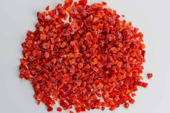 Pimiento Rojo en Cubos